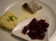 Tafelspitz an Fenchel-Sellerieschnee dazu Rote Bete - Rezept