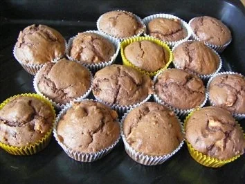 Rezept: Schoko - Apfel - Muffins Schoko - Apfel - Muffins - Rezept