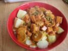 Unsere Restepfanne aus Leberkäse und Weisswürste - Rezept