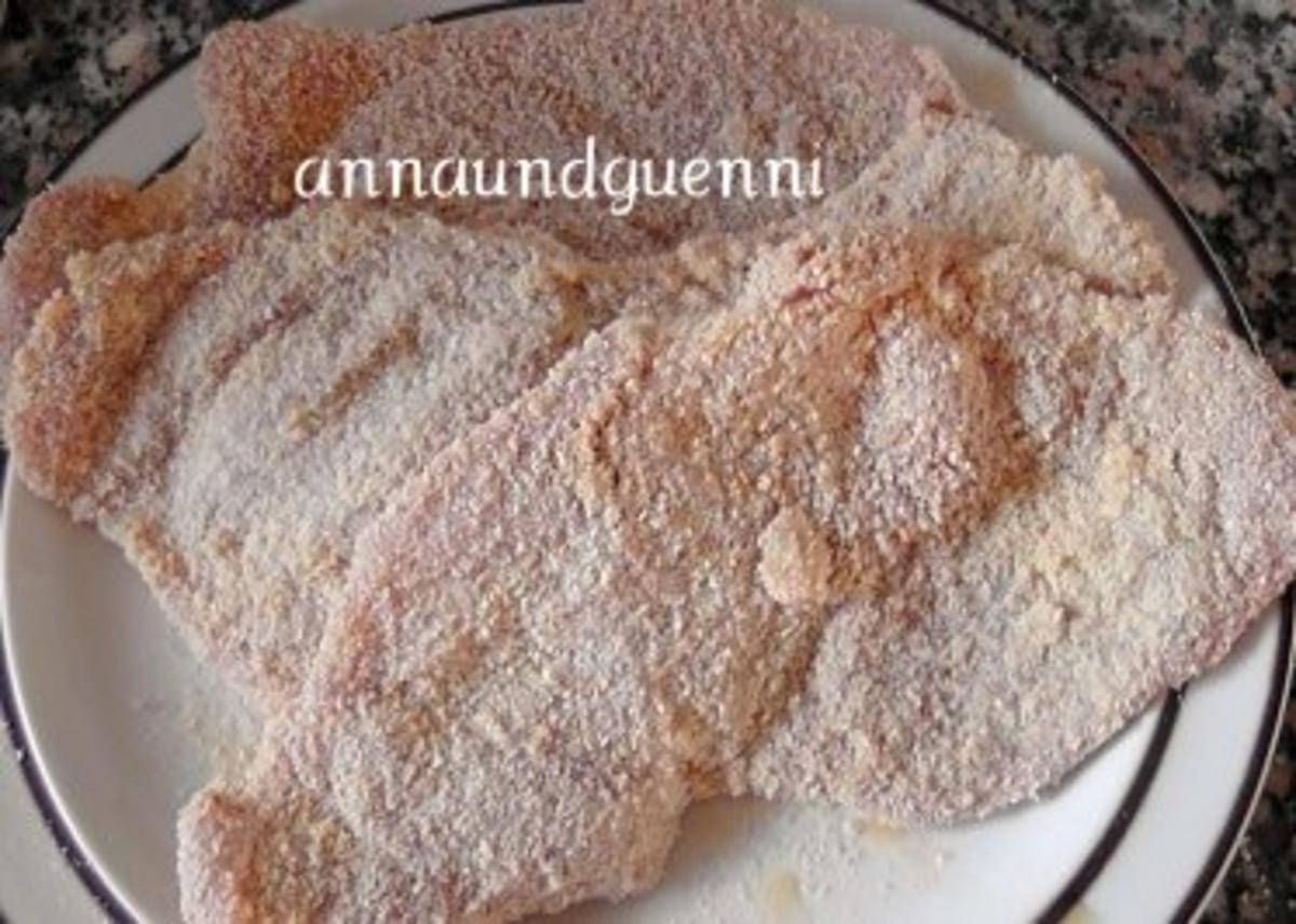 ~Mittagstisch~Schweineschnitzel Wiener Art mit Kartoffelkästchen und Blumenkohl - Rezept - Bild Nr. 12