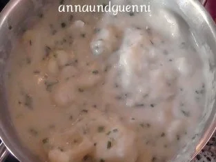 Rezept: ~Mittagstisch~Schweineschnitzel Wiener Art mit Kartoffelkästchen und Blumenkohl Bild Nr. 11 ~Mittagstisch~Schweineschnitzel Wiener Art mit Kartoffelkästchen und Blumenkohl - Rezept - Bild Nr. 11