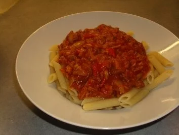 Rezept: Nudelsosse mit Thunfisch und... Bild Nr. 4 Nudelsosse mit Thunfisch und... - Rezept - Bild Nr. 4