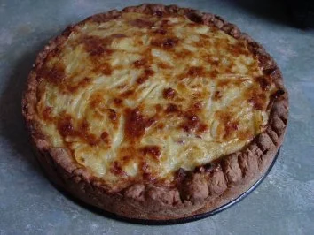 Pikante Käse – Zwiebel – Quiche - Rezept - Bild Nr. 5