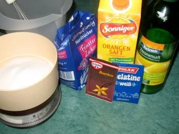 Dessert - Orangengelee mit Sahnetupfer - Rezept - Bild Nr. 2