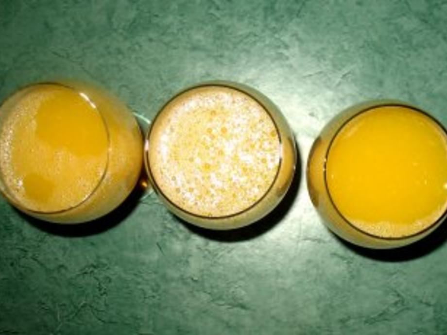 Dessert Orangengelee mit Sahnetupfer - schnell &amp; einfach - von chrissi720