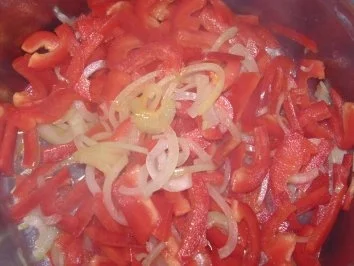 Rezept: Spaghetti mit Paprika und Frischkäse Bild Nr. 2 Spaghetti mit Paprika und Frischkäse - Rezept - Bild Nr. 2