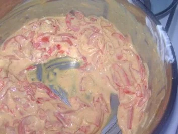 Rezept: Spaghetti mit Paprika und Frischkäse Bild Nr. 3 Spaghetti mit Paprika und Frischkäse - Rezept - Bild Nr. 3