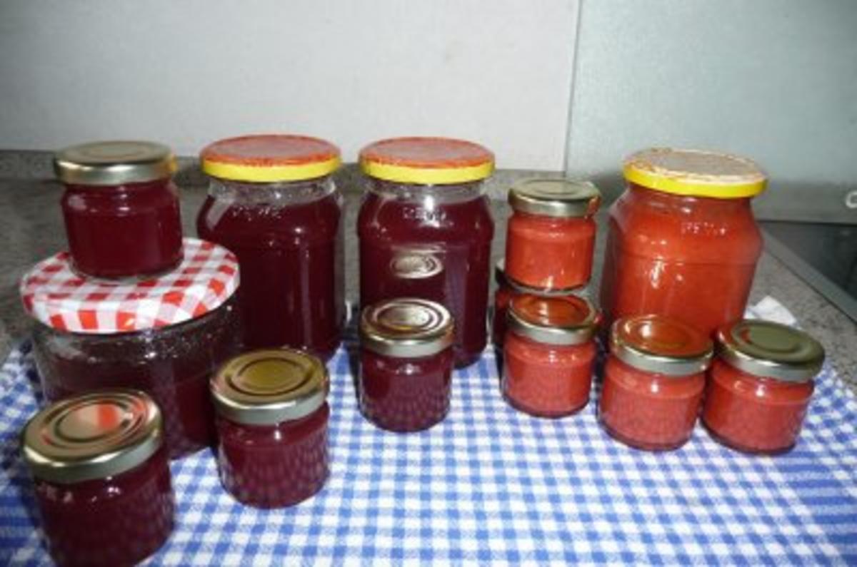 Marmelade: Honigmelonen - Erdbeergelee - Rezept - Bild Nr. 2