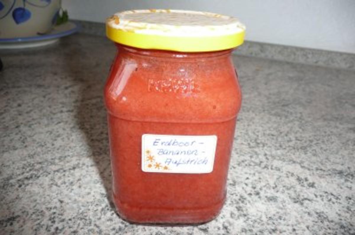 Marmelade: Erdbeer - Bananenmarmelade mit einem Hauch Vanille - Rezept