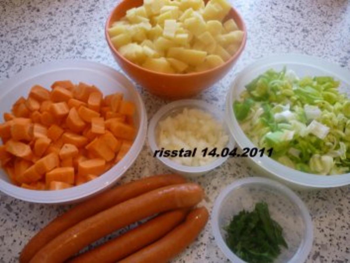 Gemüsesuppe mit  Debrecziner - Rezept - Bild Nr. 2
