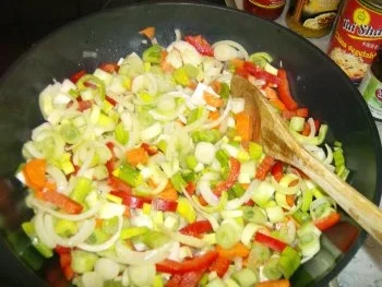 Rezept: Chinapfännchen mit Shrimps Bild Nr. 3 Chinapfännchen mit Shrimps - Rezept - Bild Nr. 3