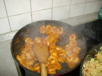 Rezept: Chinapfännchen mit Shrimps Bild Nr. 6 Chinapfännchen mit Shrimps - Rezept - Bild Nr. 6
