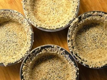 Traudl's Kas-Timbale à la Marcos zu Kalbsgeschnetzeltem mit Speck und Kraeutersahnesauce - Rezept - Bild Nr. 5