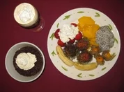 Rezept: Obstteller mit Vla und Irish Coffee Obstteller mit Vla und Irish Coffee - Rezept