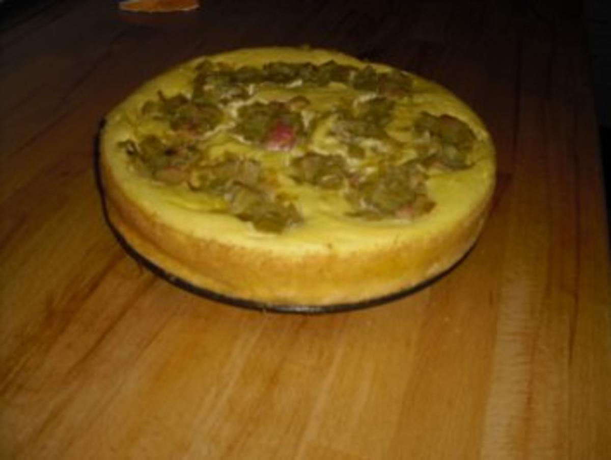 Käsekuchen mit Rhabarber - Rezept - Bild Nr. 3