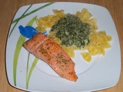 boto's Farfalle mit Käse-Spinatsoße - Rezept