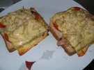 Rezept: Thunfischtoast mit Pilzen u. Tomaten Thunfischtoast mit Pilzen u. Tomaten - Rezept