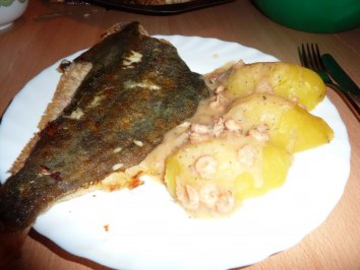 Fisch: Scholle gebraten mit Krabbensoße - Rezept - Bild Nr. 12