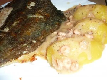 Rezept: Fisch: Scholle gebraten mit Krabbensoße Bild Nr. 13 Fisch: Scholle gebraten mit Krabbensoße - Rezept - Bild Nr. 13