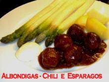 Albondigas - Chili  e  Esparagos - Rezept