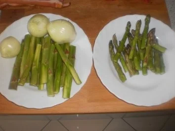 Rindsrouladen mit grünem Spargel gefüllt ~ Mischgemüse ~ Salzkartoffeln - Rezept - Bild Nr. 4