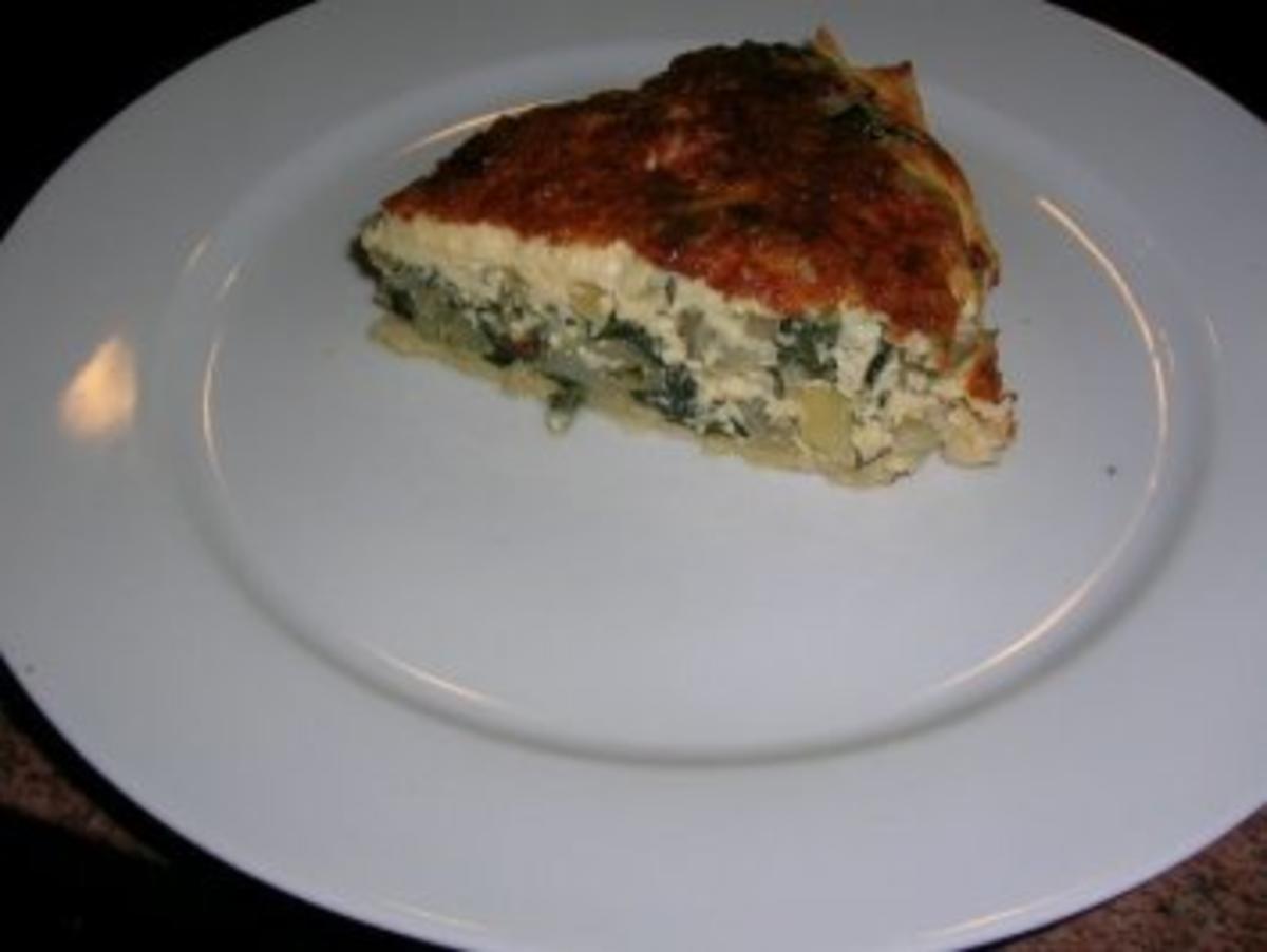 Mangold-Quiche (herzustellen aus Mürbeteig oder aber aus Yufka-Teigblättern) - Rezept - Bild Nr. 5