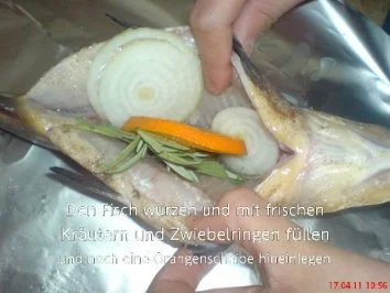 FISCH:.....Schleie in Alufolie gegart - Rezept - Bild Nr. 3