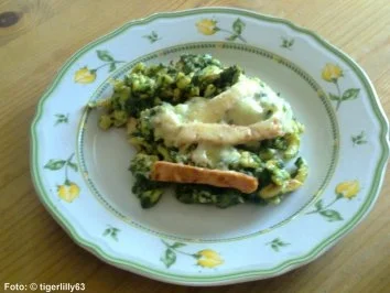 Käsespätzle mit Spinat & Kasseler - Rezept - Bild Nr. 4