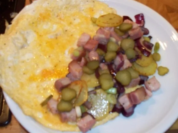 Rezept: Bauernfrühstück-Omlette Bild Nr. 4 Bauernfrühstück-Omlette - Rezept - Bild Nr. 4