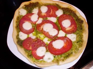 Pizza: Bärlauch-Margarita - Rezept