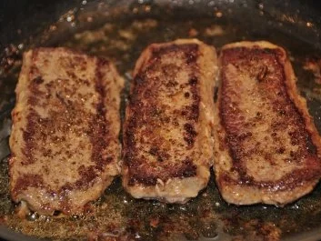 Lamm Lachse mit Bärlauch-Maronispätzle - Rezept - Bild Nr. 3