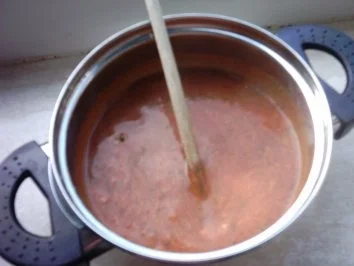 Bratwurst mit Kräuter-Tomaten-Knoblauchsoße,karamelisierten Tomate u. Knofi-Salzkartoffeln - Rezept - Bild Nr. 5