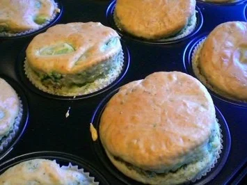 Spargel - (Schinken) -  Muffins - Rezept