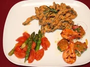 Fischröllchen mit Orangenbutter und selbst gemachten Nudeln - Rezept