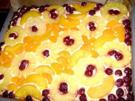 Quarkkuchen vom Blech mit Früchten - Rezept