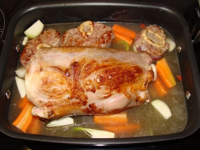 Rezept: Kalbshaxe geschmort Kalbshaxe geschmort - Rezept