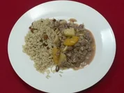 Indonesisches Filetgulasch mit Curryreis (Georg Uecker) - Rezept