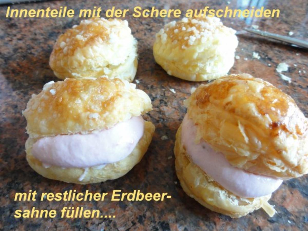 Blätterteig:  ERDBEER - SAHNE - PASTETEN - Rezept - Bild Nr. 9