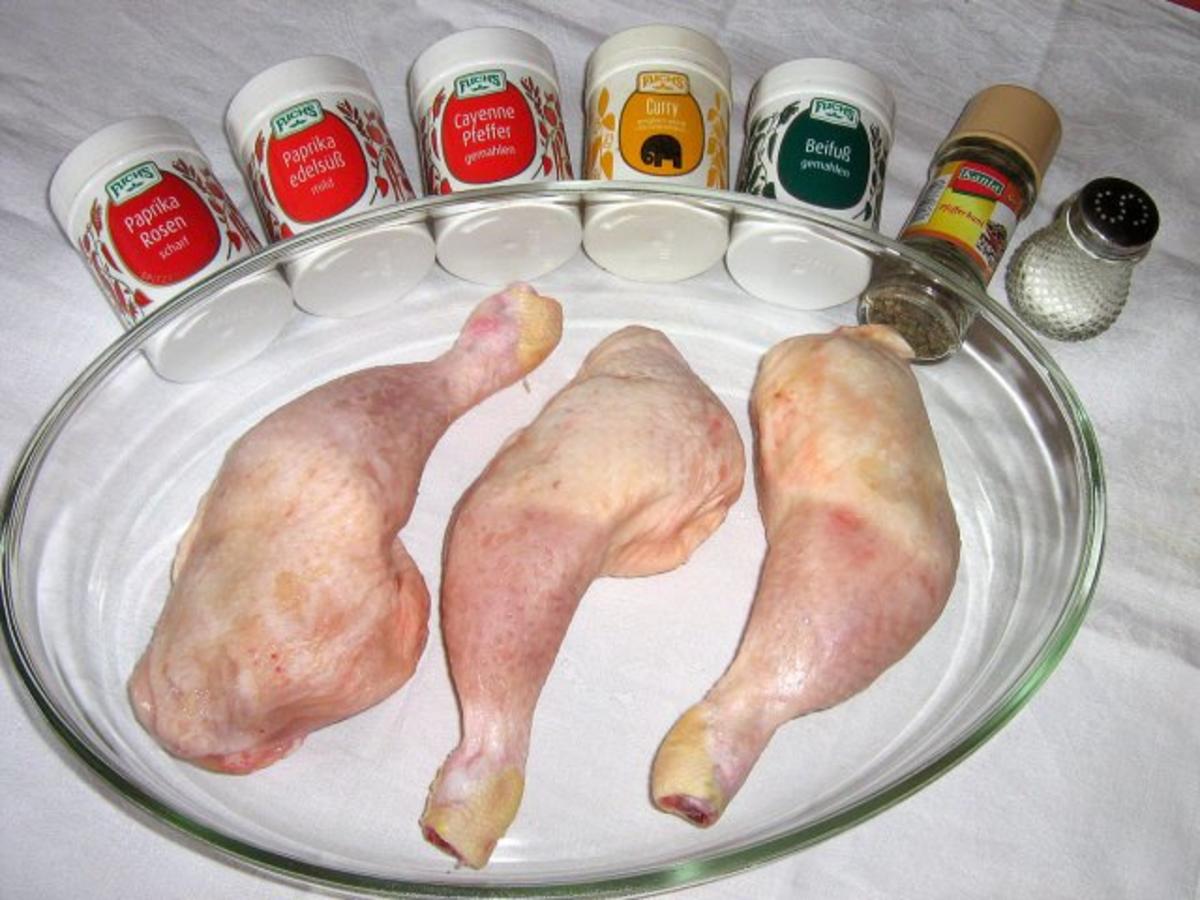 Hühnerbeine auf Paprikagemüse... - Rezept - Bild Nr. 4
