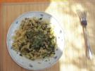 Nudeln mit Lachs und Spinat - Rezept