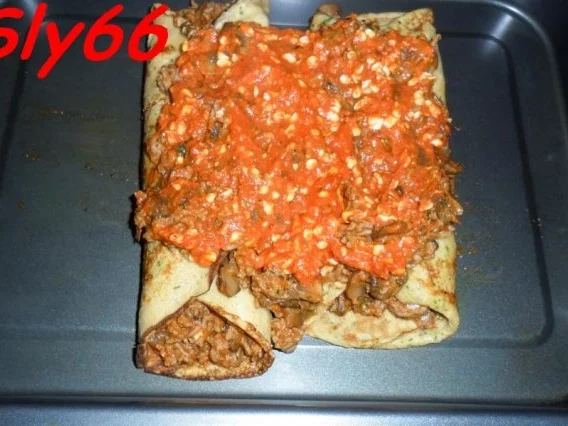 Aufläufe:Crepes-Auflauf mit Hack und Pilzen - Rezept - Bild Nr. 30