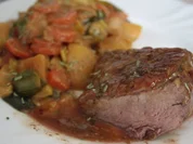 Ente an Gemüse-Rahm-Pfanne - Rezept