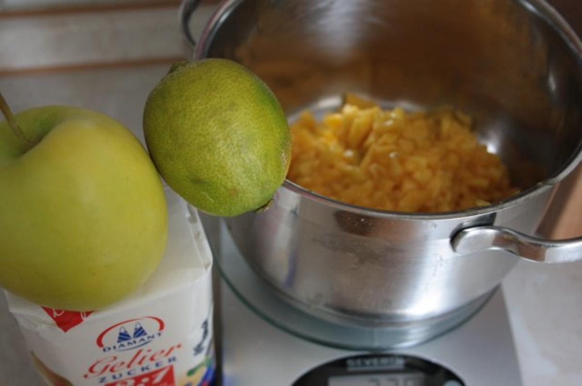 Mango-Konfitüre mit Apfel und Limette - Rezept - Bild Nr. 2