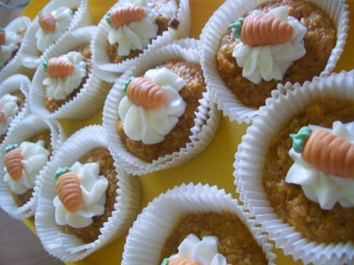 Möhren Cupcakes - Rezept
