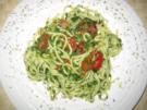 Nudeln mit Spinatsoße - Rezept