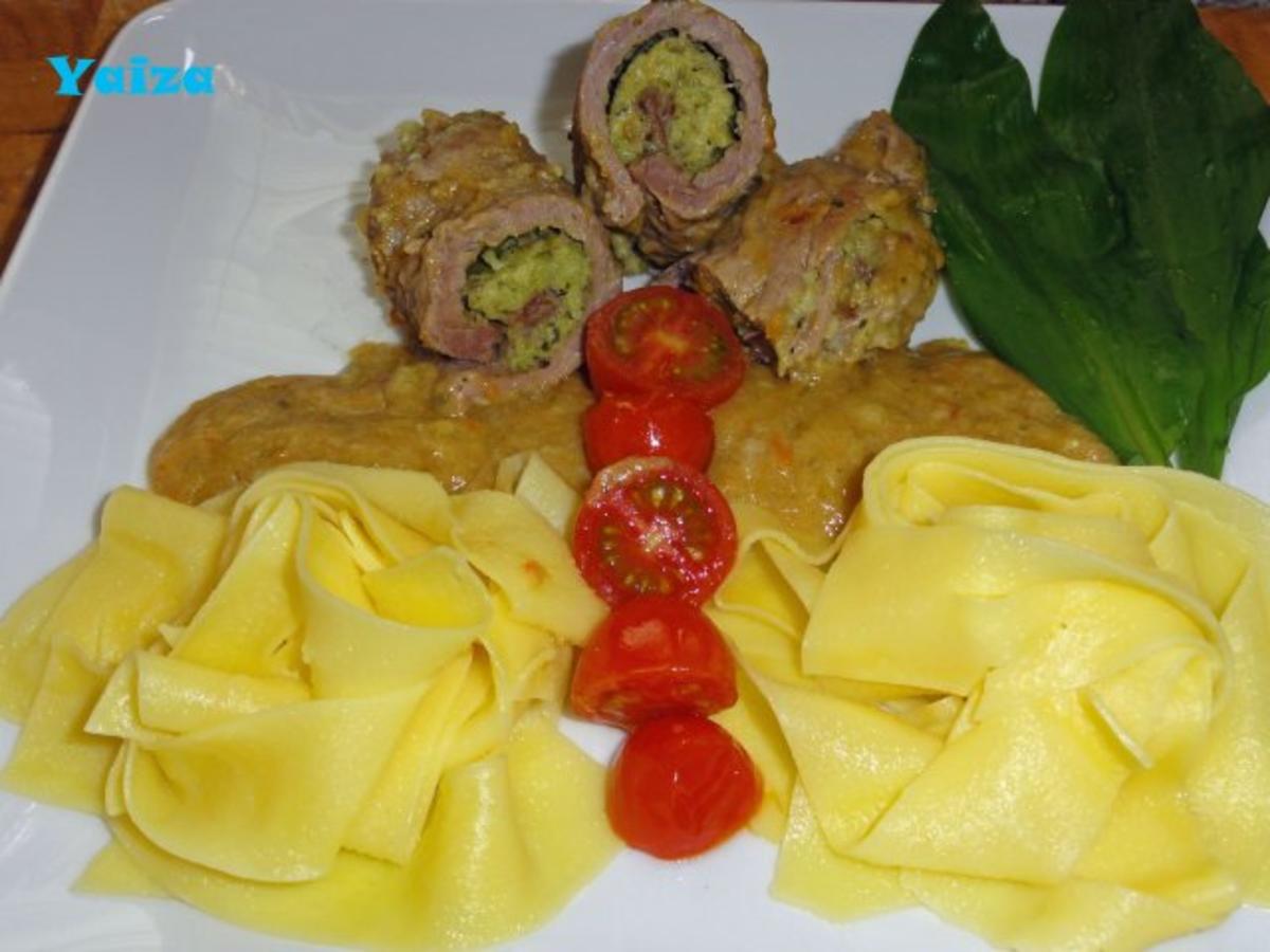 Gefüllte Kalbsröllchen - Rezept - kochbar.de