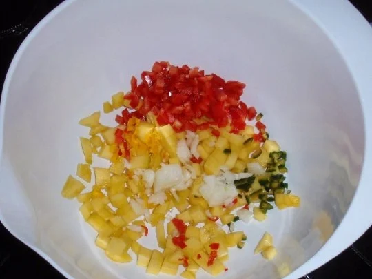 Steinbeißerfilet auf Mangosalat mit Cashewkernen - Rezept - Bild Nr. 6