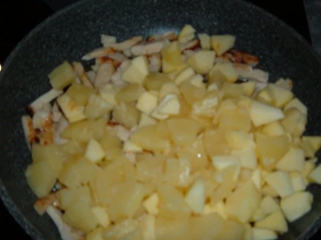 Geflügel : Spaghetti- Hähnchen - Pfanne - Rezept - Bild Nr. 4