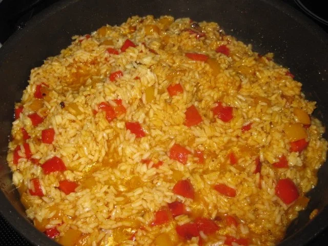 Hähnchenpfanne mit Paprikareis - Rezept - Bild Nr. 7