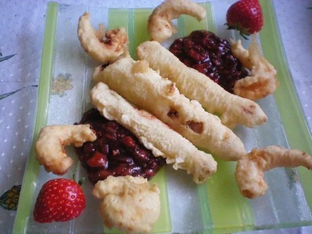 Spargel im Tempuramantel mit Garnelen an Erdbeer-Balsamico-Chutney - Rezept - Bild Nr. 10